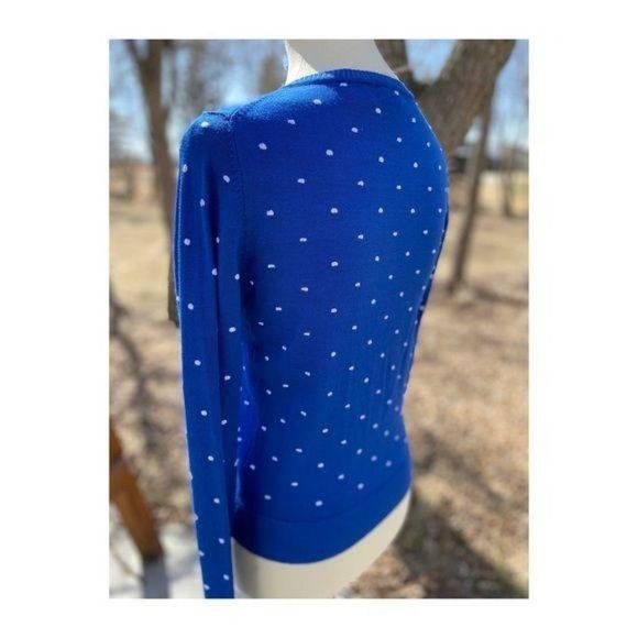 Vintage 90s Sears Polka dot Cardigan Button Up - Picture 11 of 12